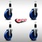 Service Caster 5'' SS Solid Poly Wheel Swivel 1-3/8'' Expanding Stem Caster Set, 4PK SCC-SSEX20S514-SPUS-138-4 - alternate 4
